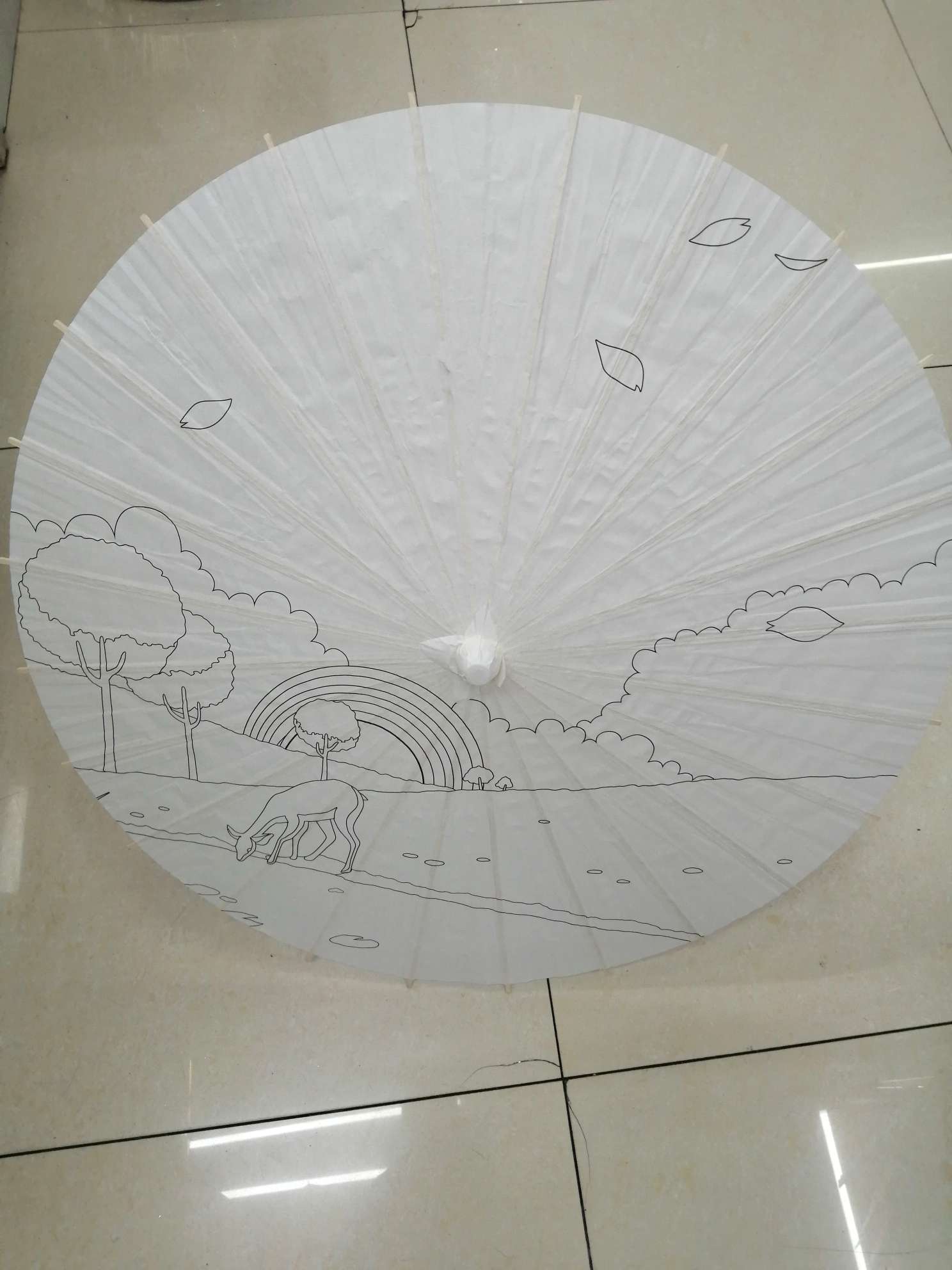 儿童DIY纸伞详情图9