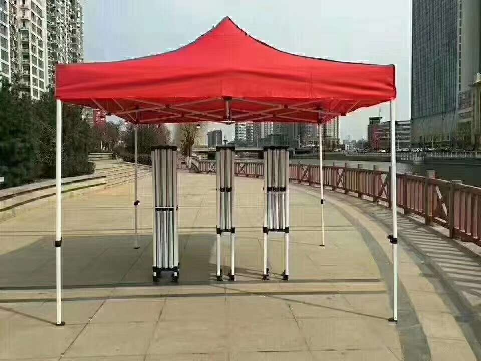 Factory direct sales of automatic tents, thickened milk white four-legged, outdoor sunshade, and folding tents