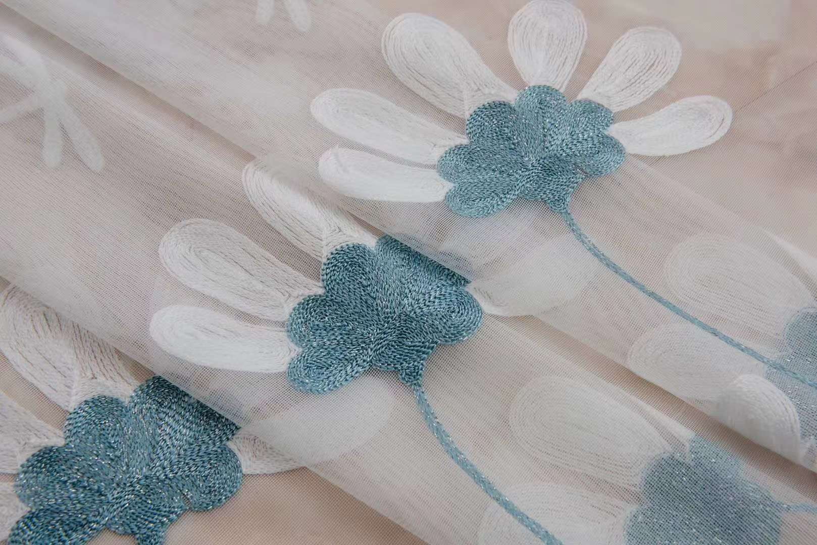 New style factory direct sales available for retail and wholesale of card-shaped dragonfly water embroidery curtain gauze undefined