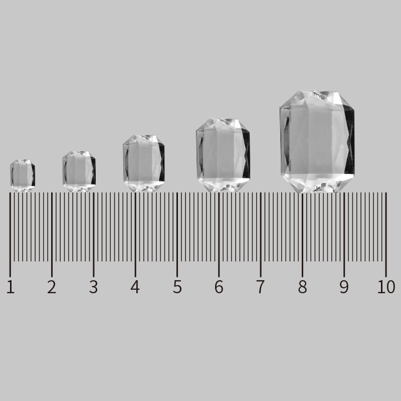 台F10*14长方八角平面双孔 白色婚纱头仿台亚克力钻 长方八角平面双孔平底钻 手缝钻 鞋帽服饰饰品配件详情图6