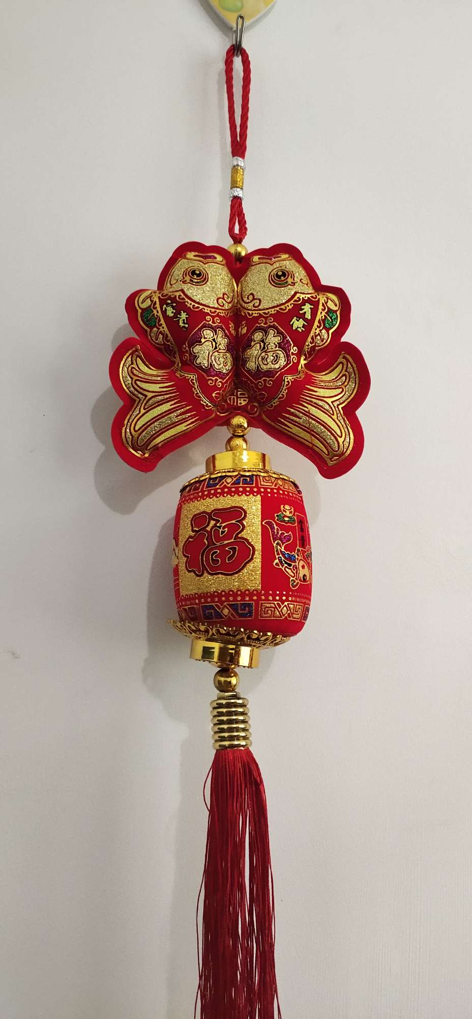 Hot Stamping Double Fish Hanging Wax Gourd Lantern Festival Wedding Festival Supplies Manufacturers Direct Sales To Sample Custom House-Moving New Home