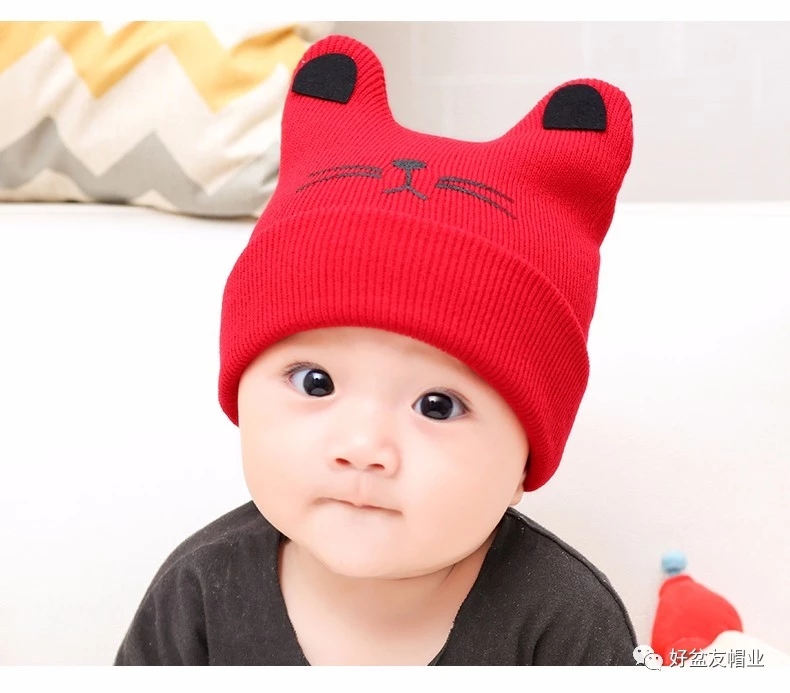Autumn winter baby knitting wool hat thumbnail