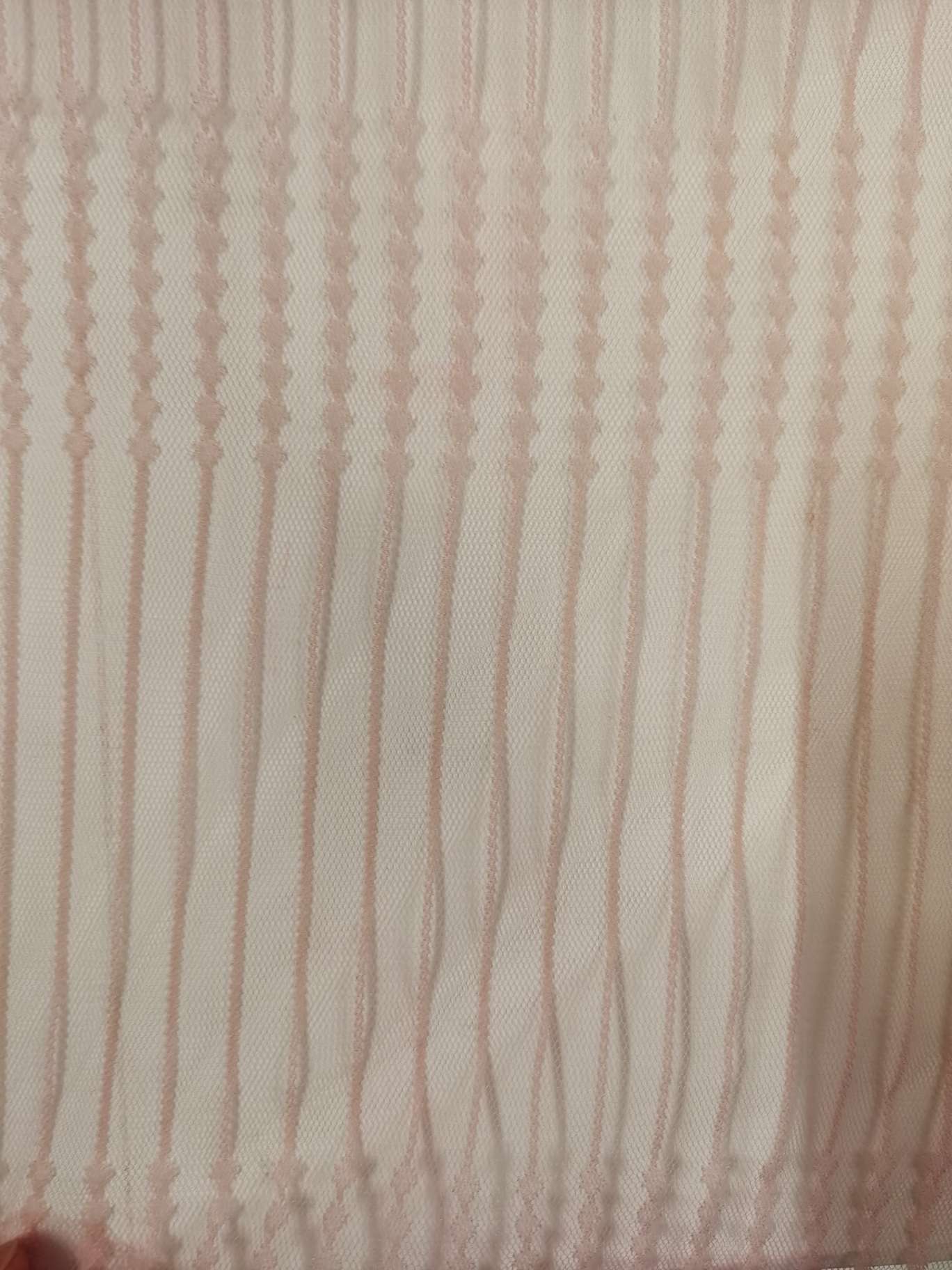 Vertical striped mesh fabric for clothing accessories