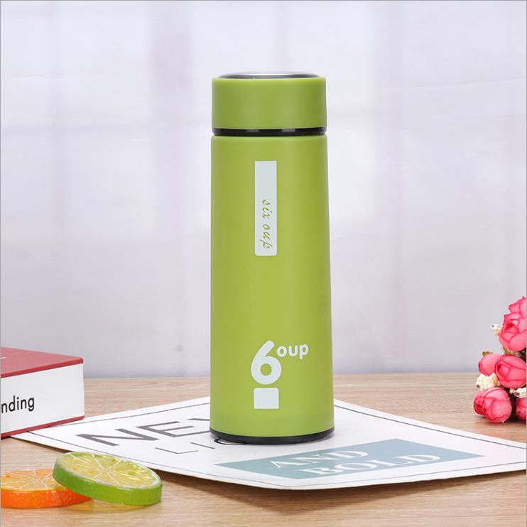 隔热双层商务玻璃水杯彩色创意塑料杯定制logo印字订制广告杯订做细节图