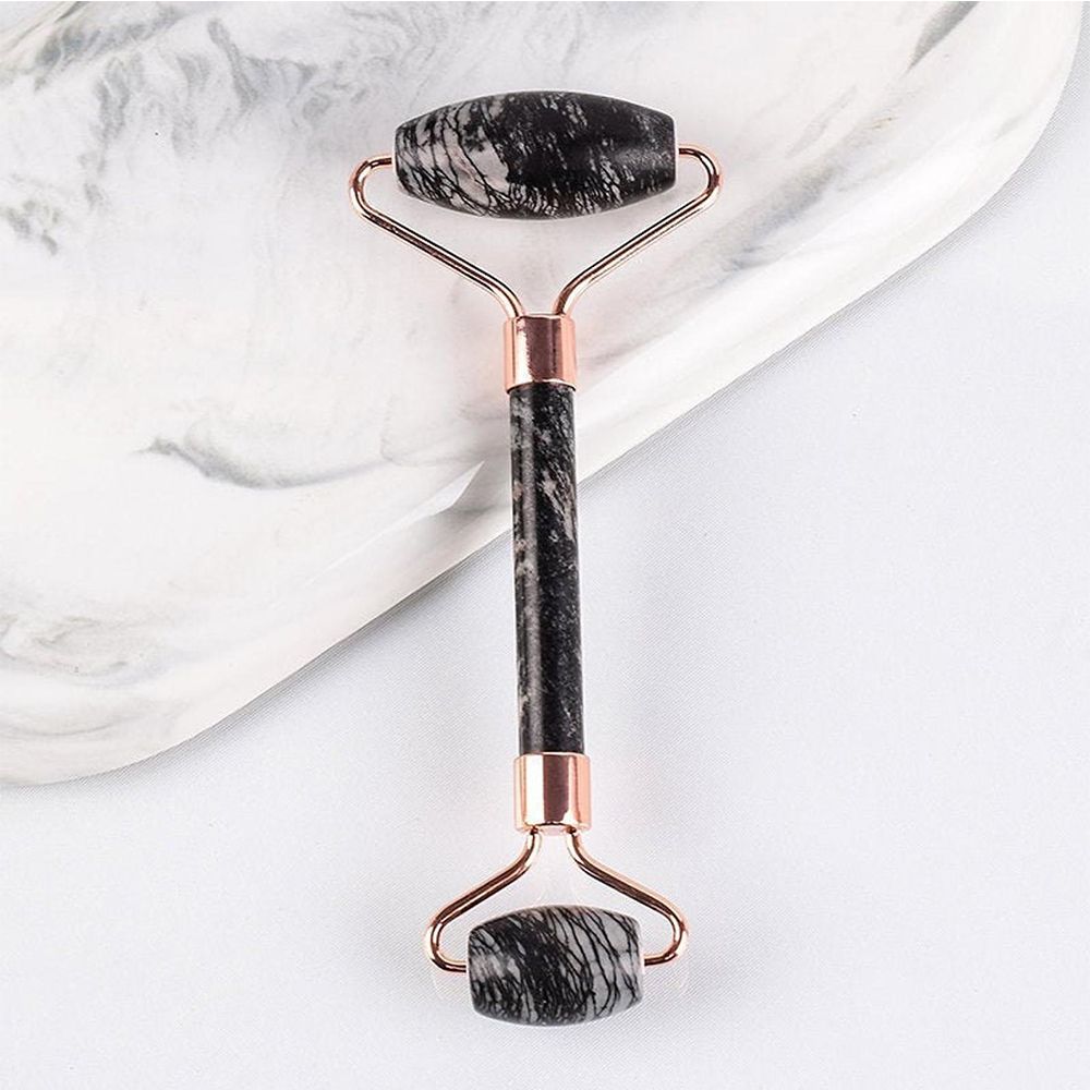 瘦脸神器V脸部按摩器滚轮式粉晶玉石提拉紧致皱纹男女眼部美容棒详情图10