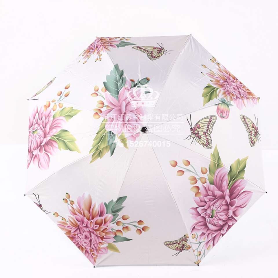 Double-layer sunshade umbrella for both sunny and rainy days with UV protection Application Scenario