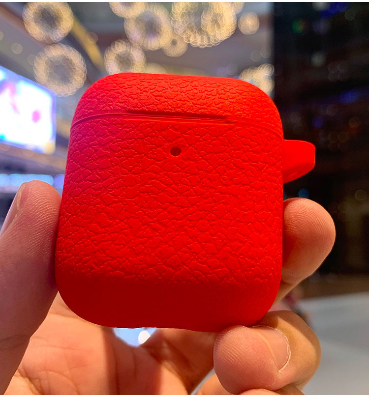 荔枝纹airpods保护套 airpods pro保护套无线蓝牙耳机硅胶软壳产品图