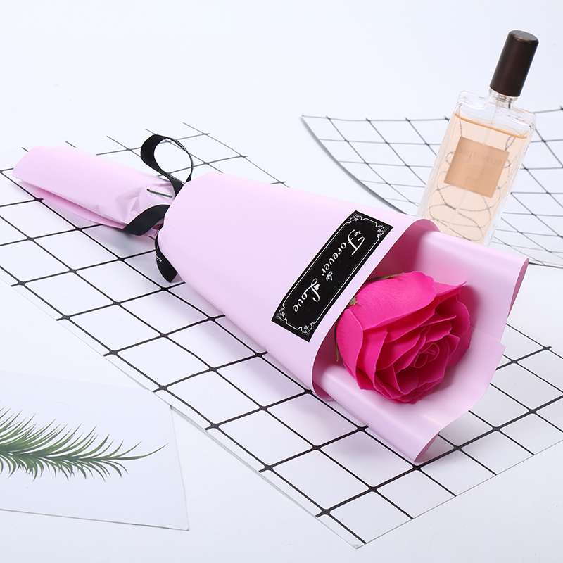 Creative gifts: soap flowers, dried flower handicrafts, paper soap, small flower bouquets, rose flowers, artificial flowers, birthday gifts, flower bouquets, unique design, handcrafted, single stem soap, rose artificial fragrance, Valentine's Day and Mother's Day gifts Application Scenario