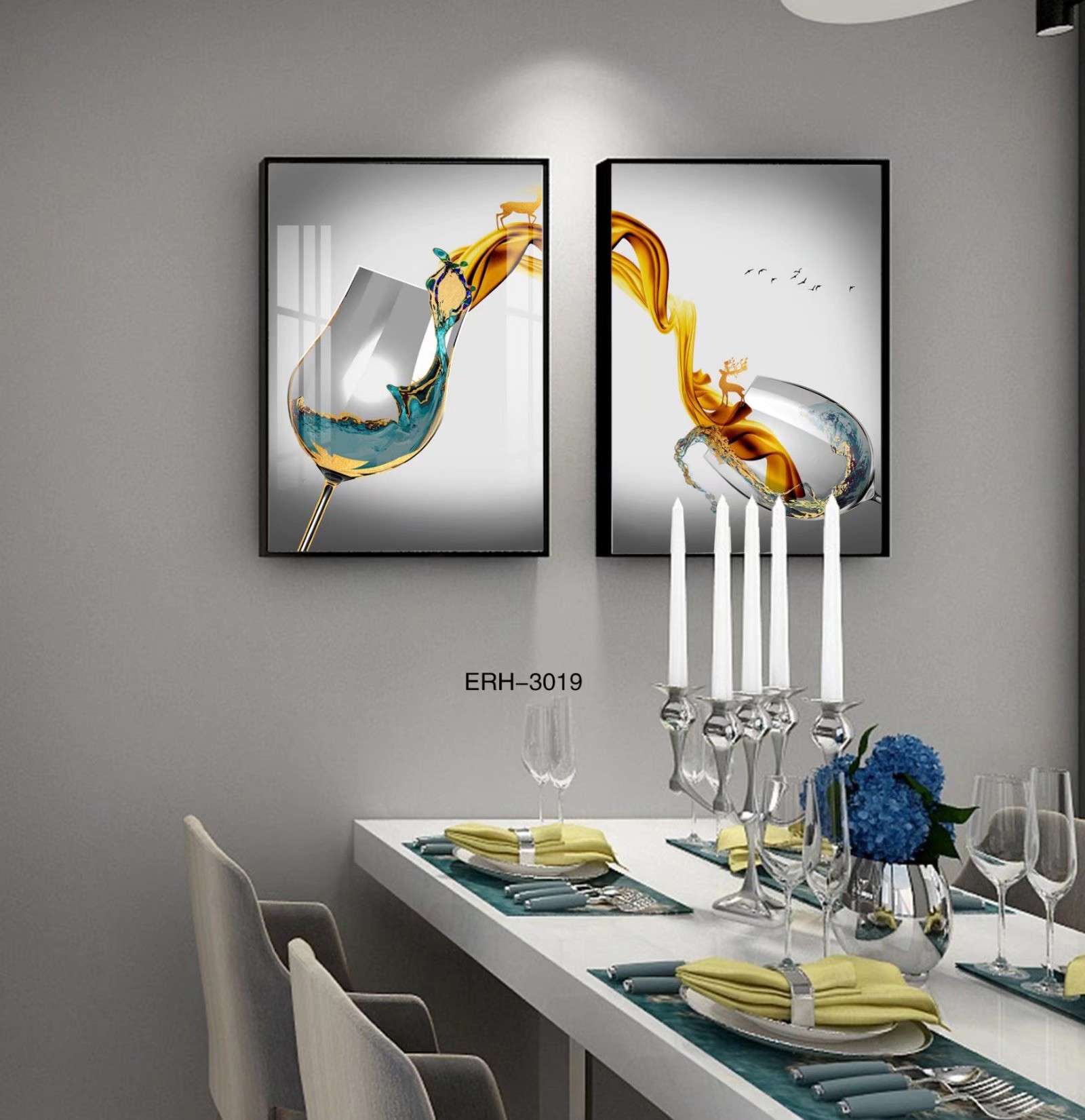 现代装饰画铝合金边框星钻画酒店工装专用简框玄关过道画餐厅沙发背景更多图库加微信：18367959008产品图