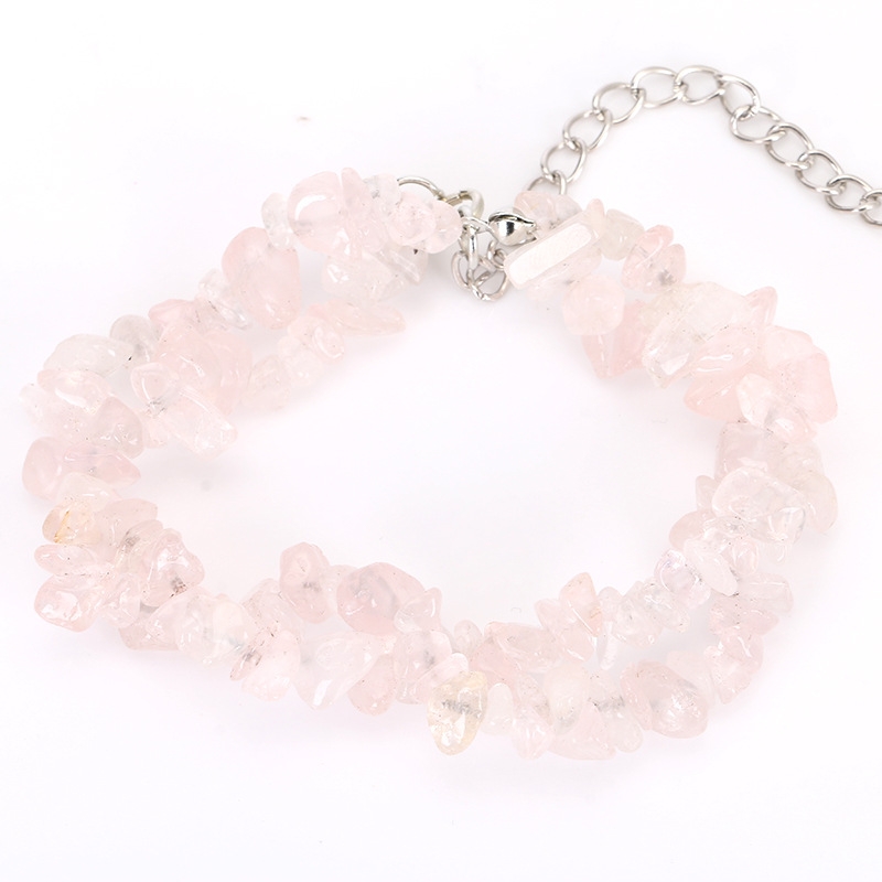 Rose angel handmade natural grava doble cordón twist pulsera tendencia moda Specification image