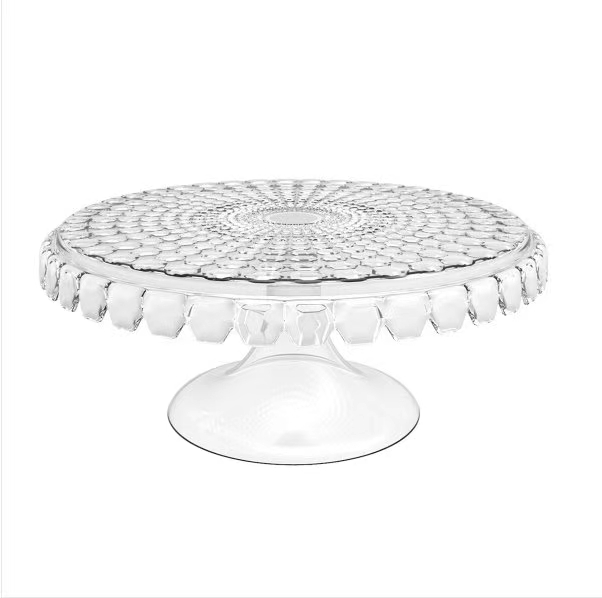 水晶托盘水果盘蛋糕盘细节图