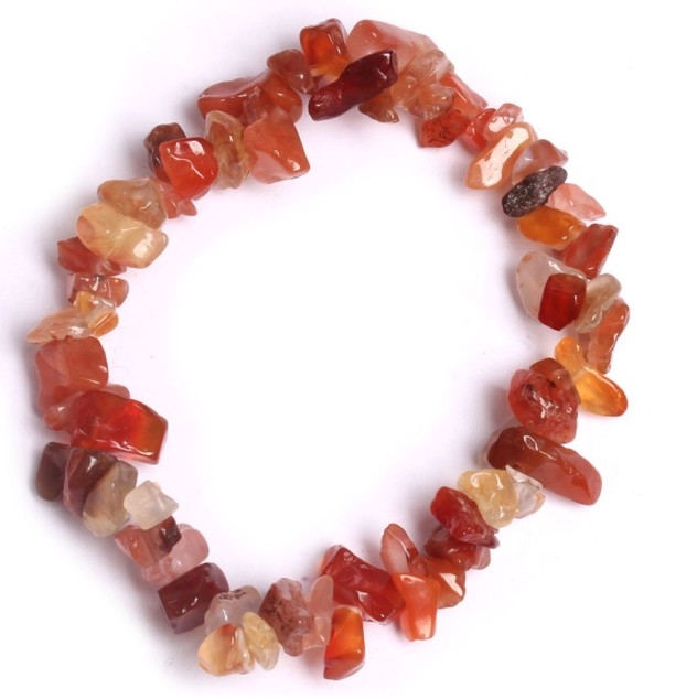 Natural crushed stone bracelet, elastic bracelet undefined