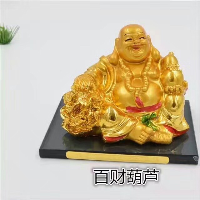Gilded big-bellied Buddha