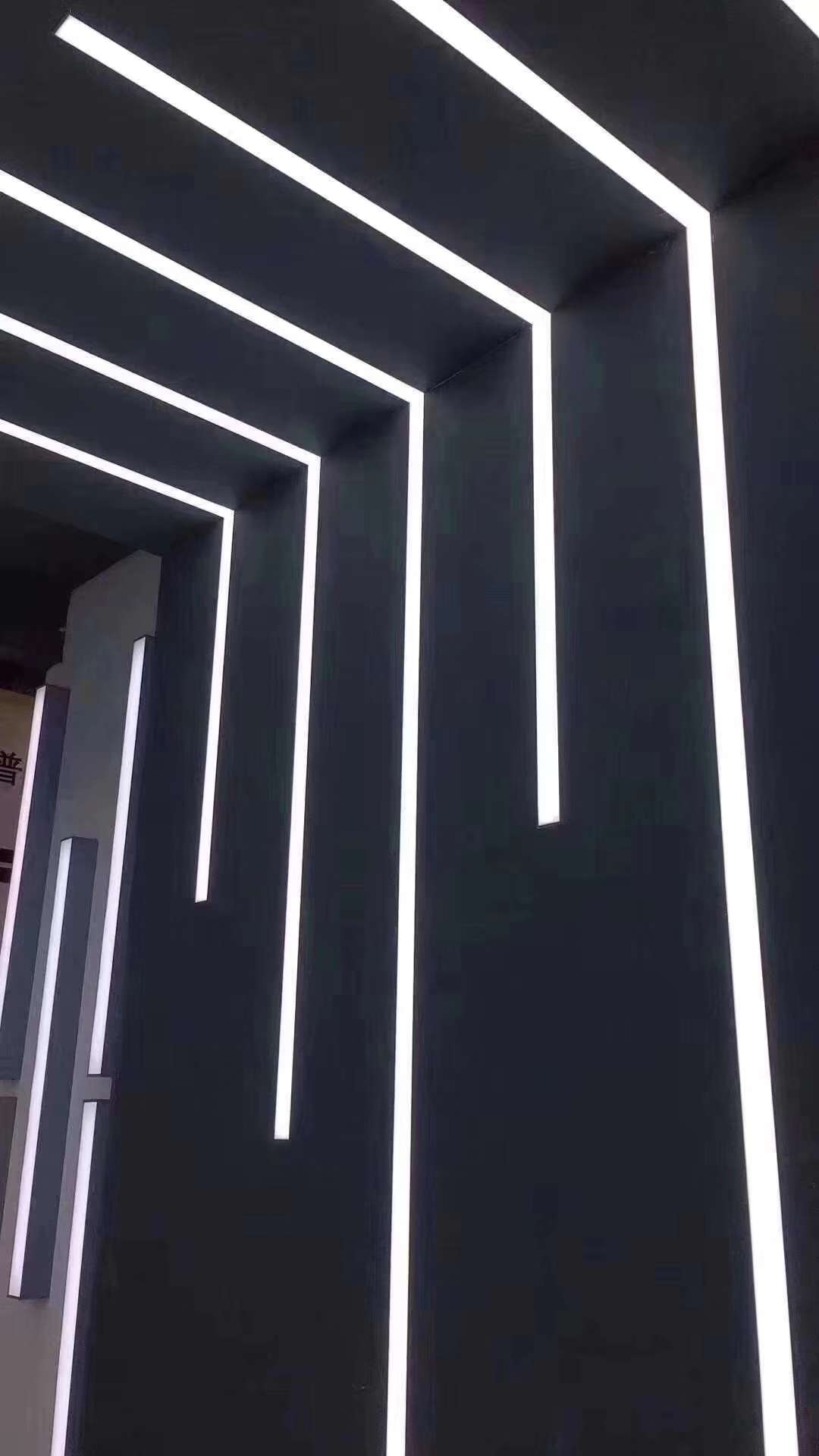 led灯槽铝合金线槽灯u型长条灯亚克力铝槽灯带明装嵌入式线条灯条
