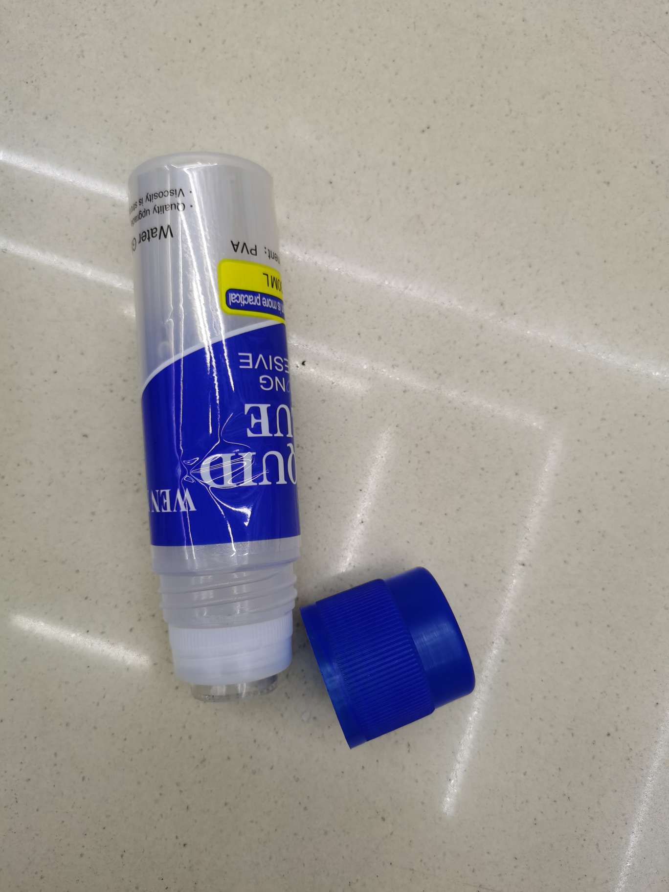 液体胶水 高粘度合成胶水办公粘纸手工胶水 130mL白底实物图