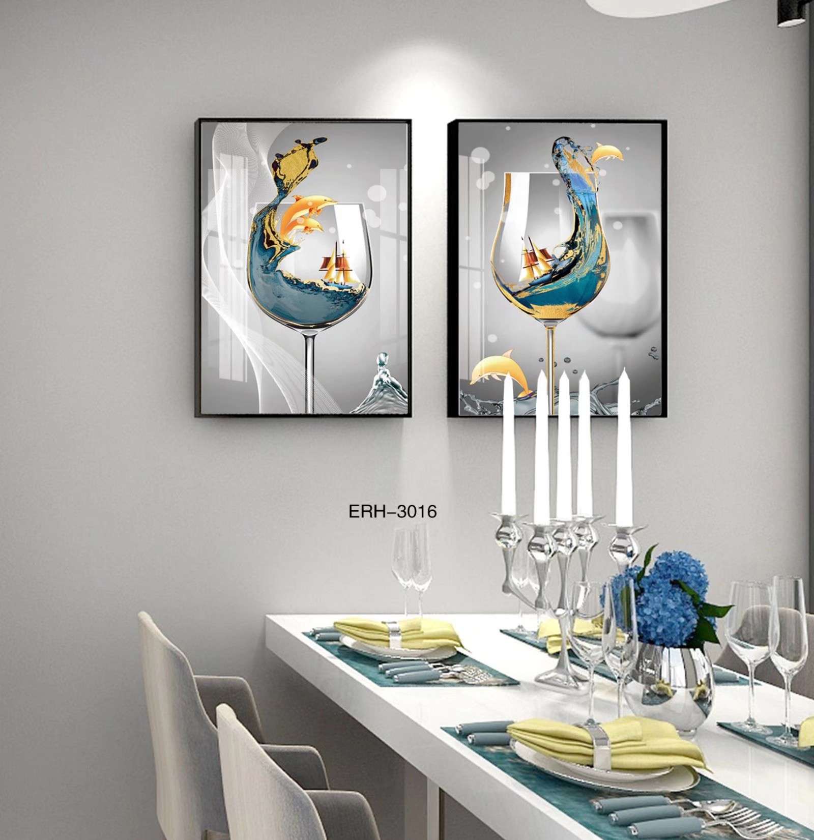 现代装饰画铝合金边框星钻画酒店工装专用简框玄关过道画餐厅沙发背景更多图库加微信：18367959008图