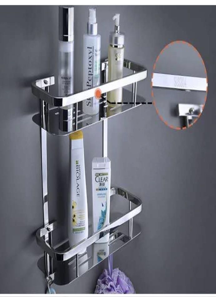 304 stainless steel two-level storage rack 4502 thumbnail