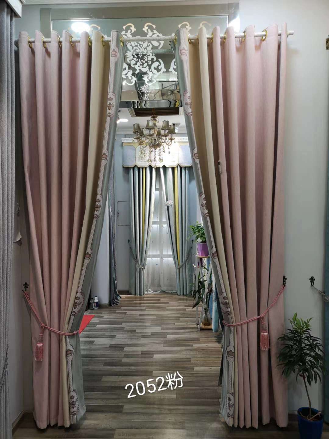 Seamless splicing best-selling new curtain fabric, new factory direct sales, available for retail and wholesale cards