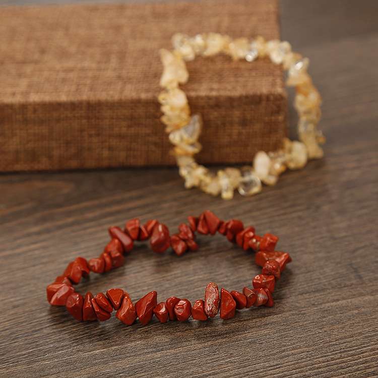 Natural crushed stone bracelet, elastic bracelet Specification image