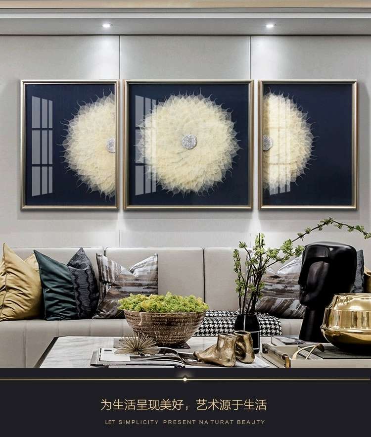 Handmade three-dimensional physical paintings for living room, dining room, sofa background paintings and wall hangings undefined