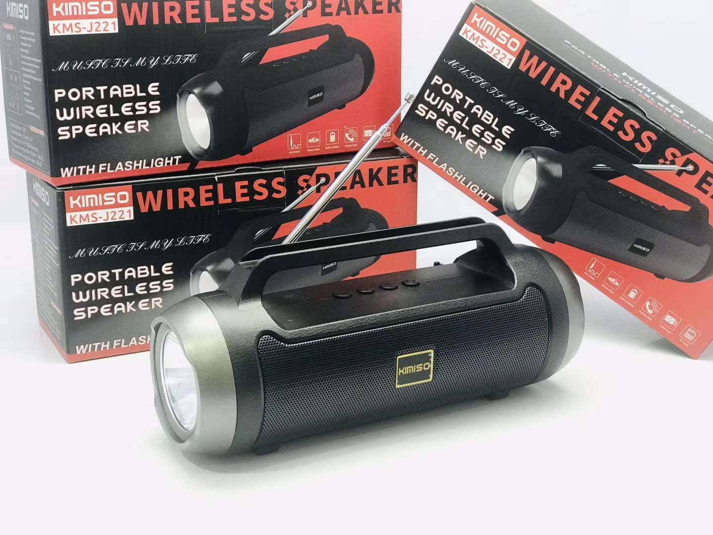 蓝牙音箱，便携式音箱，手提音箱，插卡式音响 BT speaker白底实物图