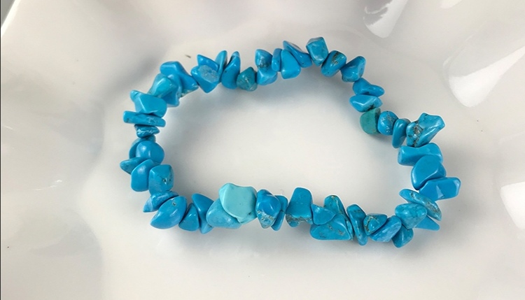 Natural crushed stone bracelet, elastic bracelet undefined