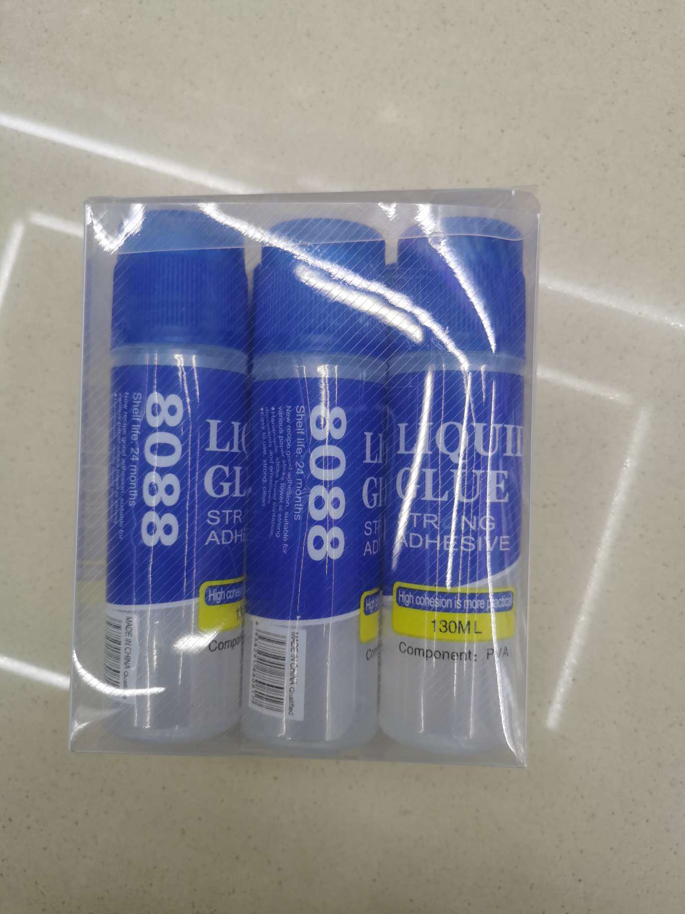 液体胶水 高粘度合成胶水办公粘纸手工胶水 130mL产品图