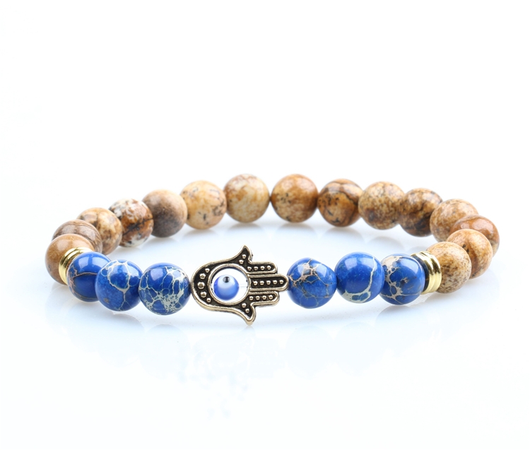 Rose Angel is a fashionable and popular natural stone garden bead bracelet for both boys and girls Specification image