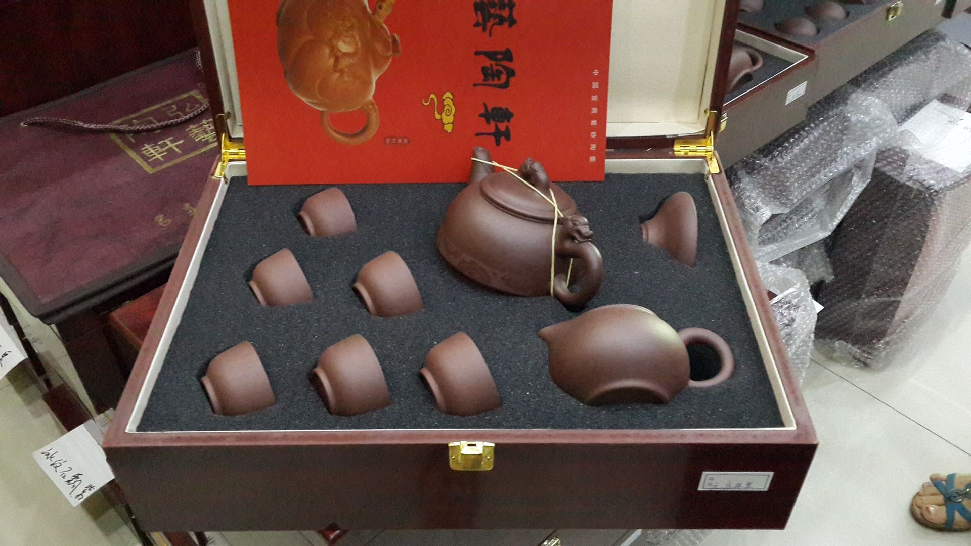 Purple sand set, hand-made pot style details Picture