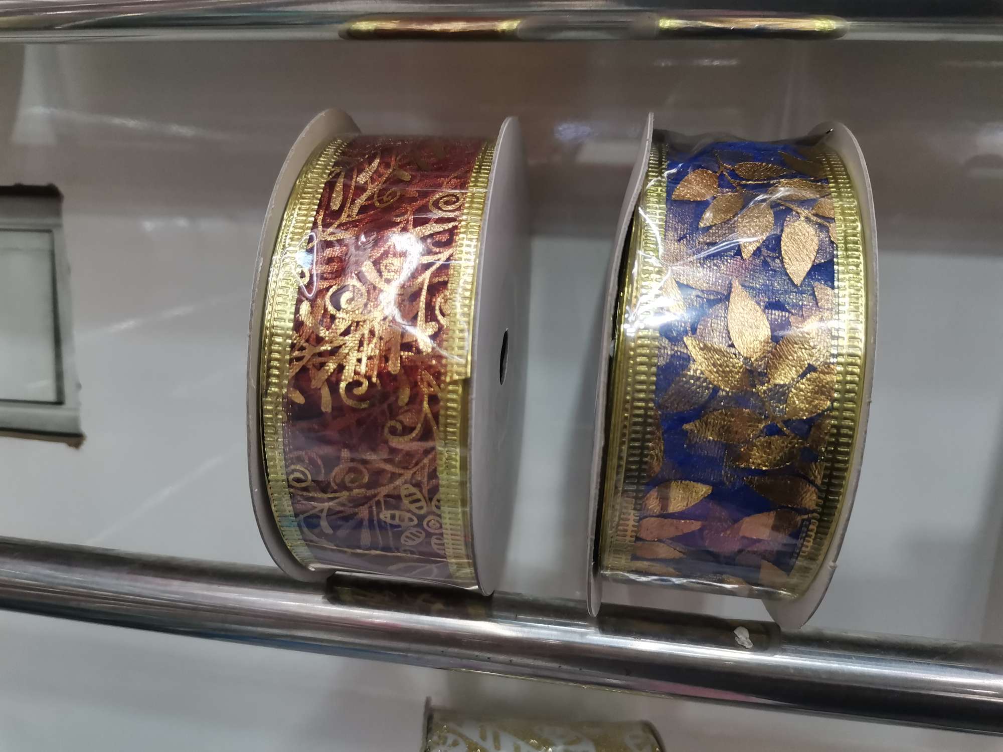 Gold-embossed gauze tape