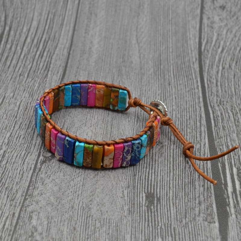 Natural gemstone handcrafted bracelet Specification image