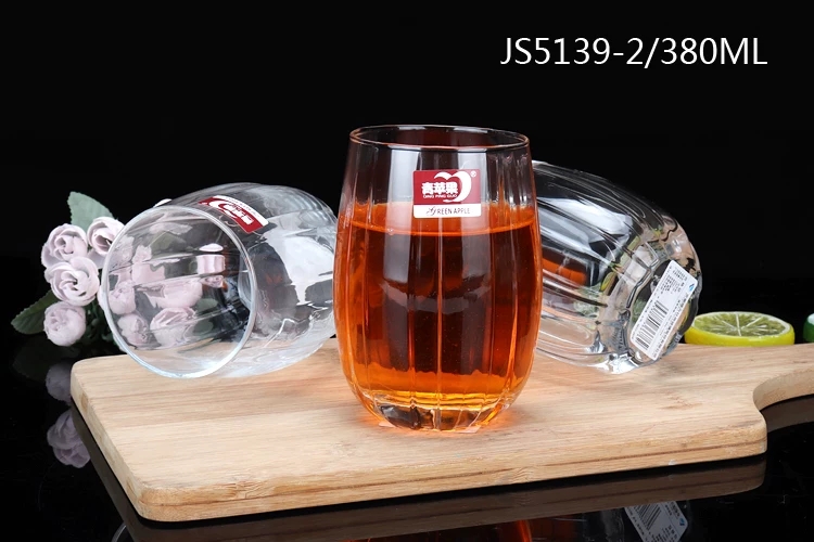 Js5139-2 tumbler ribbed glass