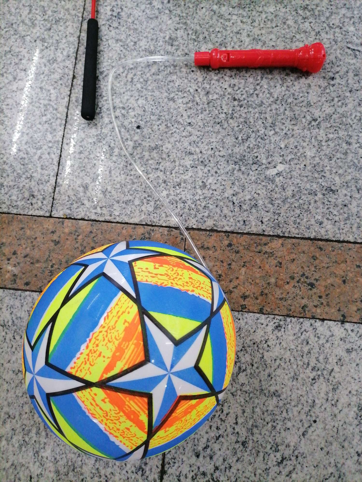 带灯充气球，细节图