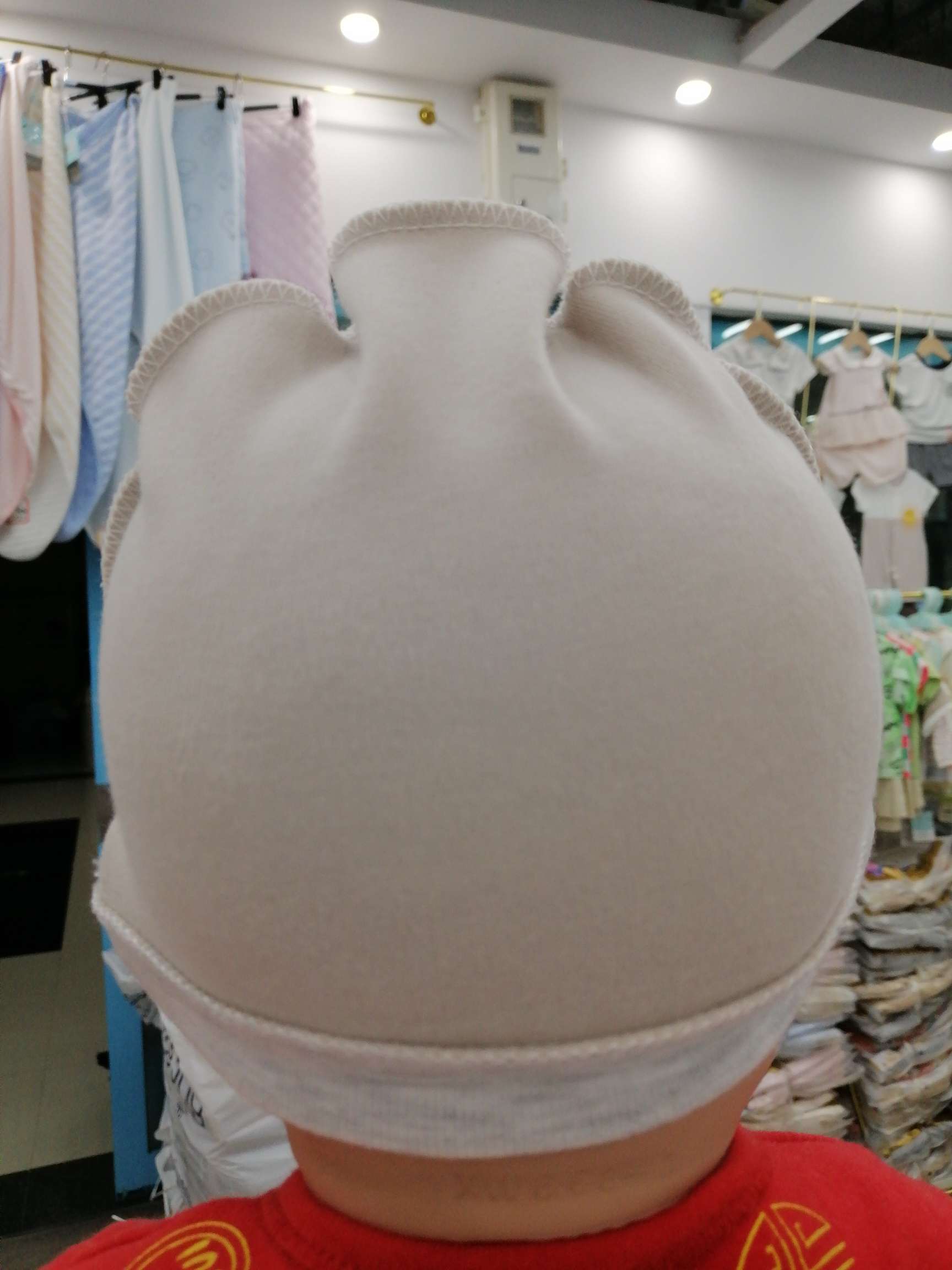 婴儿纯棉0-8个月单层春秋帽12个/包混色细节图