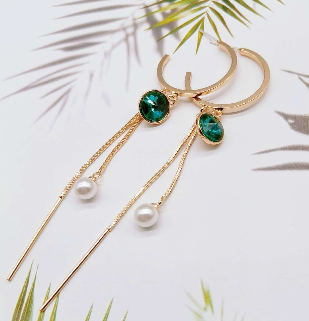 Internet Celebrity Ring Fringe Earrings details Picture
