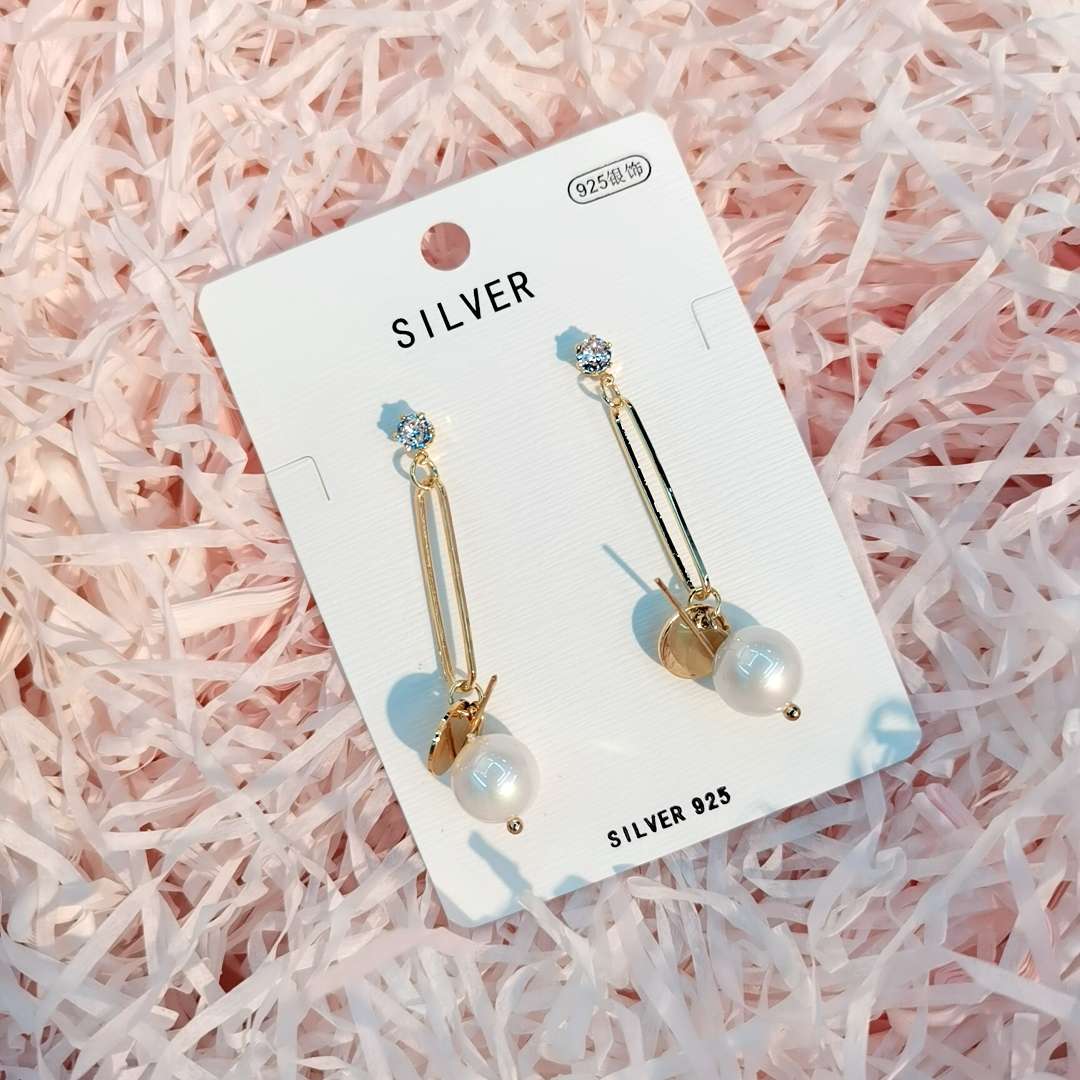 2020 new tide sterling silver earrings South Korean temperament super Fairy earrings thumbnail