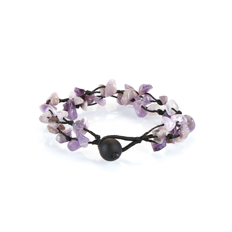 The Rose Angel hand-woven natural crushed stone bracelet is trendy and fashionable Item Picture