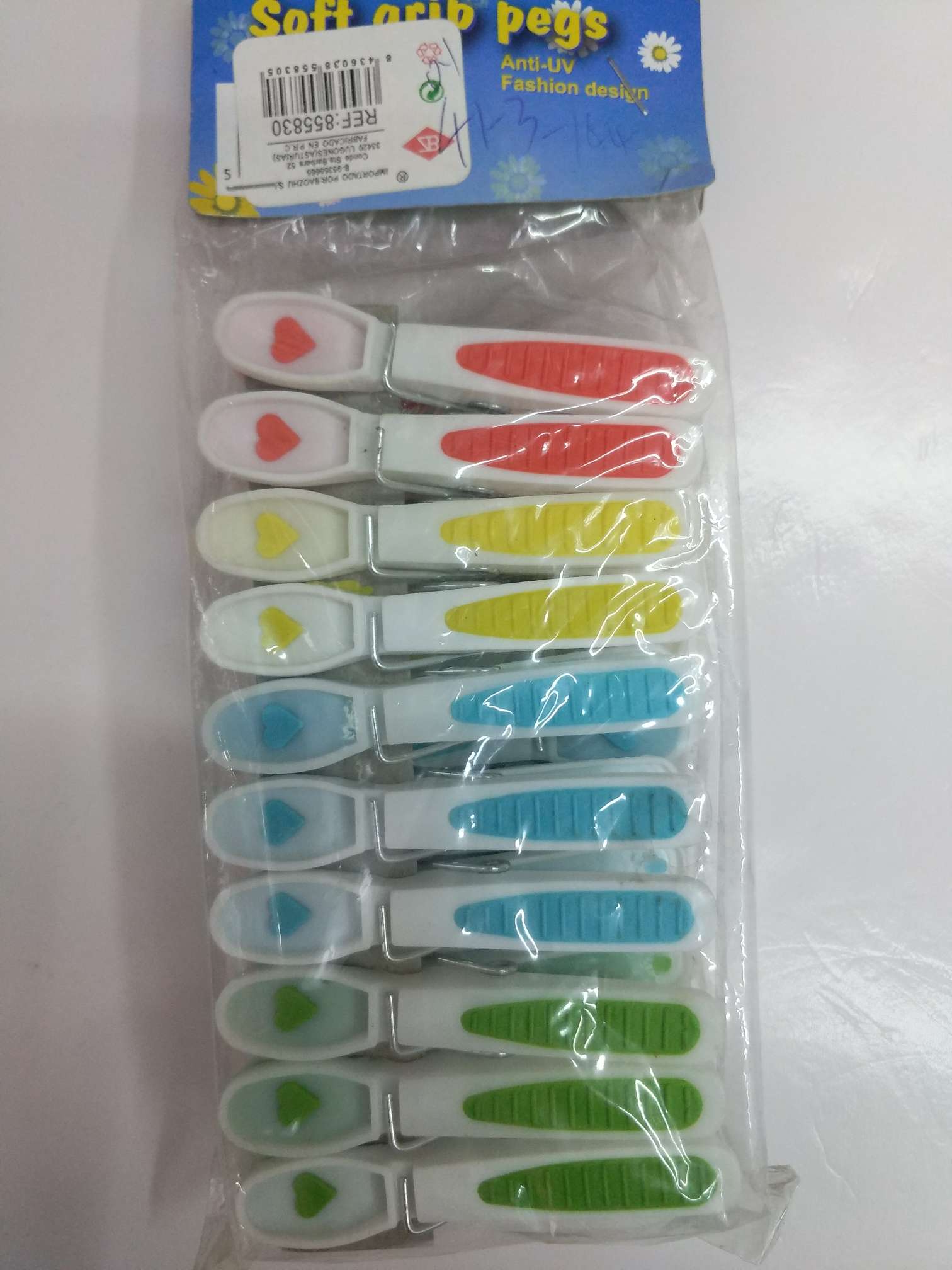 厂家直销，时尚环保塑料材质梅花双色夹子塑料夹子详情图8