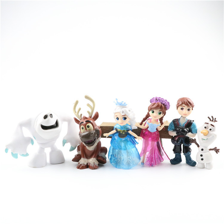 Ice Mountain Castle Frozen 2 girls children toys Dream castle hand toy cake ornaments
