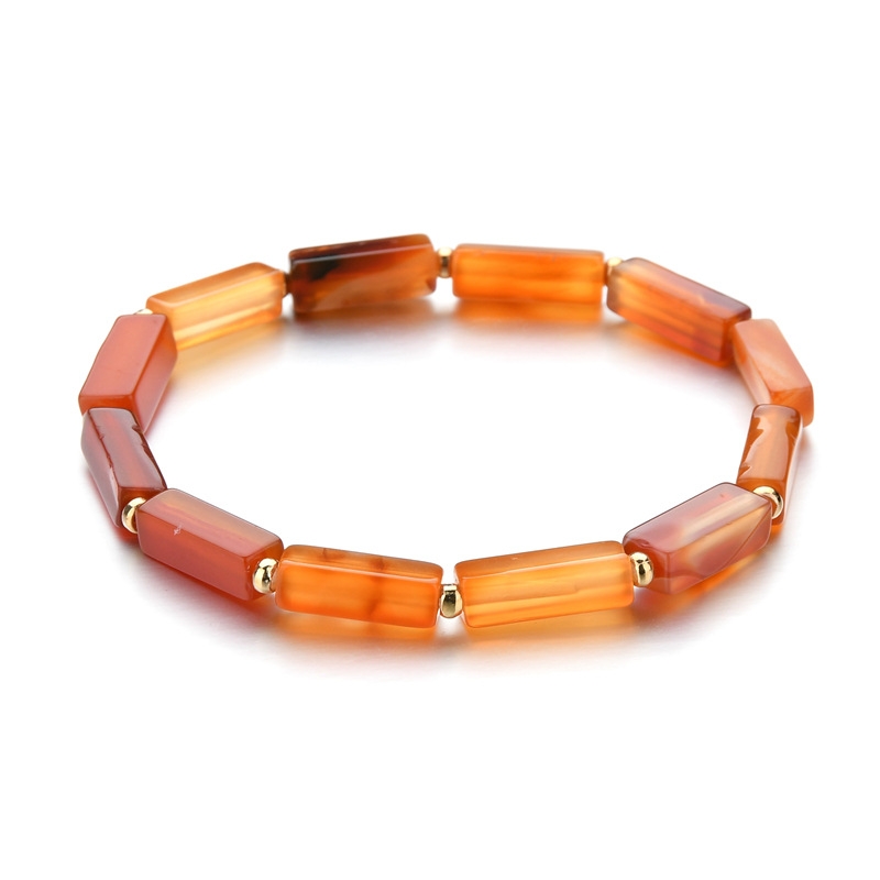 Rose Angel Trendy and fashionable natural stone square bracelet for men and women undefined
