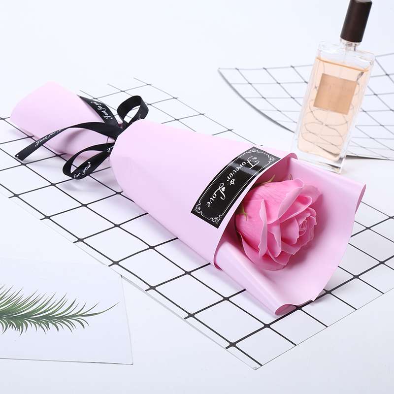 Creative gifts: soap flowers, dried flower handicrafts, paper soap, small flower bouquets, rose flowers, artificial flowers, birthday gifts, flower bouquets, unique design, handcrafted, single stem soap, rose artificial fragrance, Valentine's Day and Mother's Day gifts details Picture