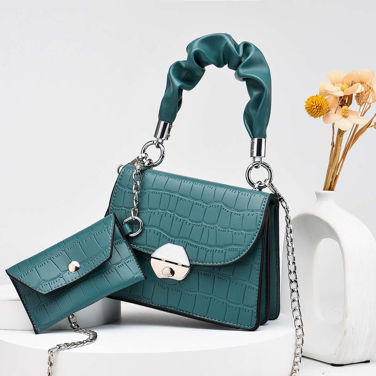 156-6020-1 Mother and child bags, women's bags, casual bags, versatile bags, shoulder bags, fashionable new PU bags undefined