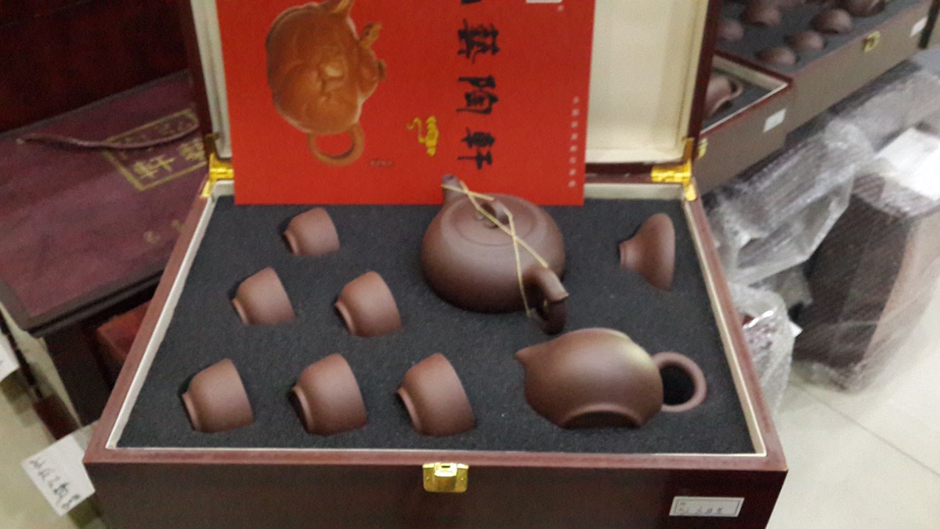 Purple sand set, hand-made pot style Item Picture