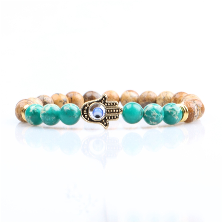 Rose Angel is a fashionable and popular natural stone garden bead bracelet for both boys and girls details Picture