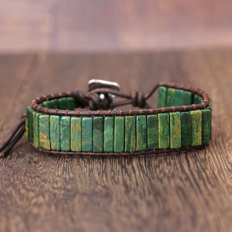 Natural gemstone handcrafted bracelet undefined