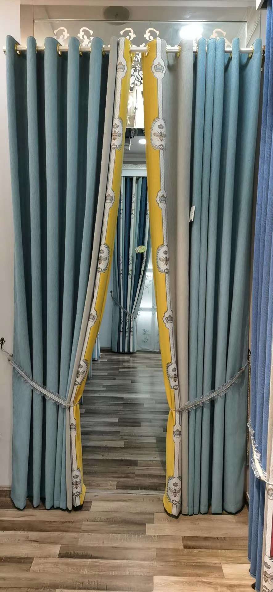 Seamless splicing best-selling new curtain fabric, new factory direct sales, available for retail and wholesale cards undefined