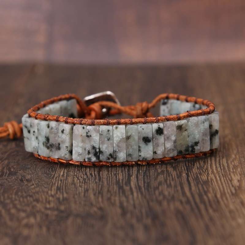 Natural gemstone handcrafted bracelet undefined