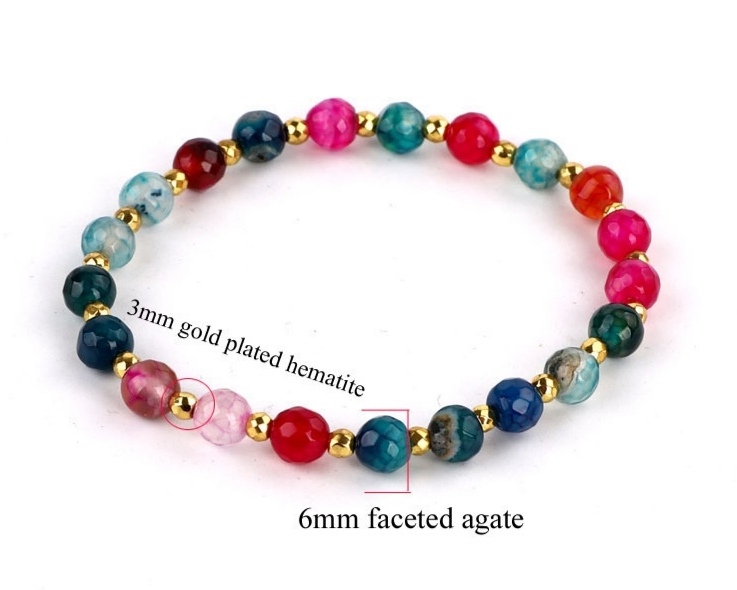 Natural gemstone garden bead bracelet Item Picture