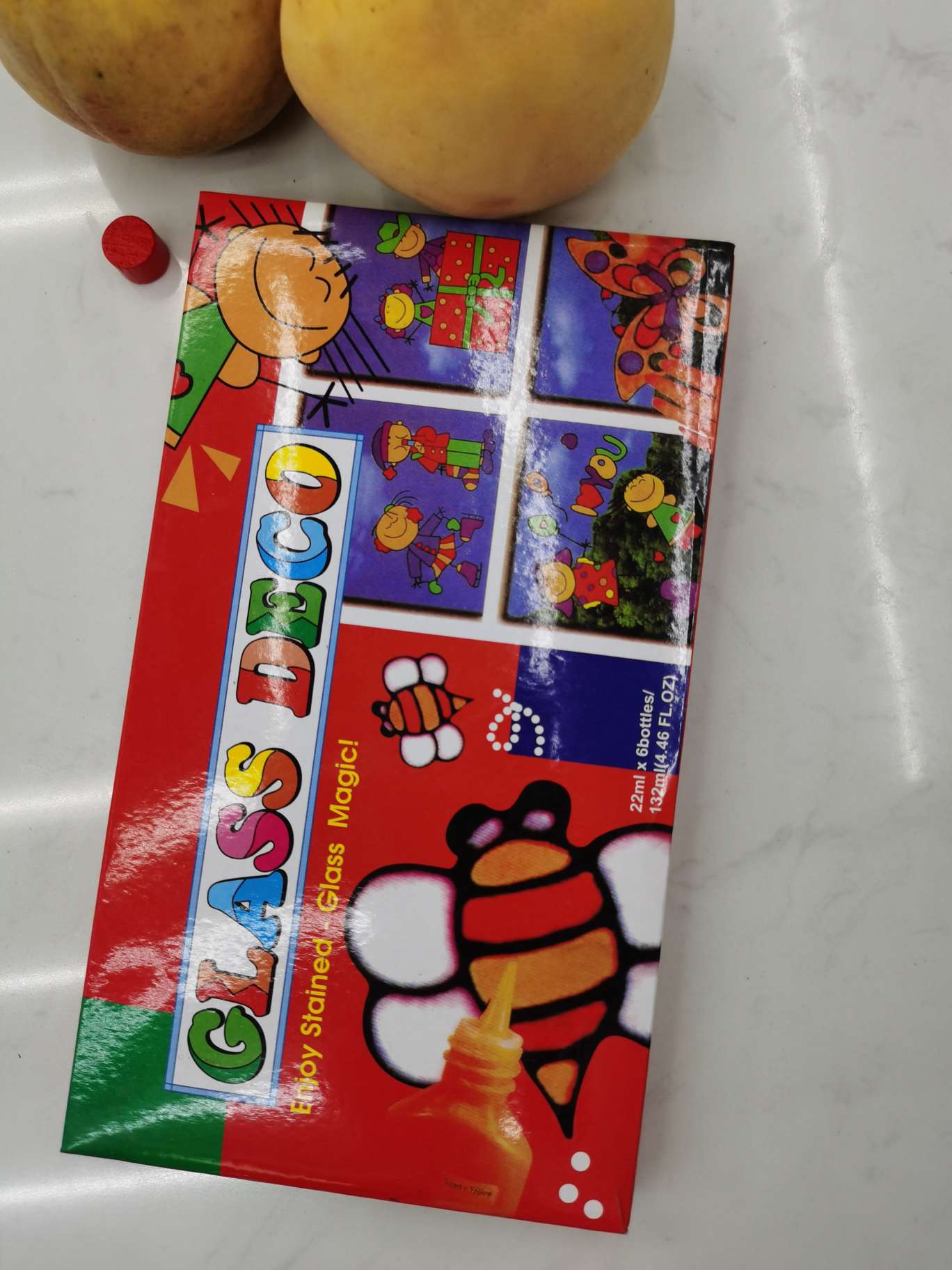 6色22ML玻璃胶窗户胶美术儿童DIY