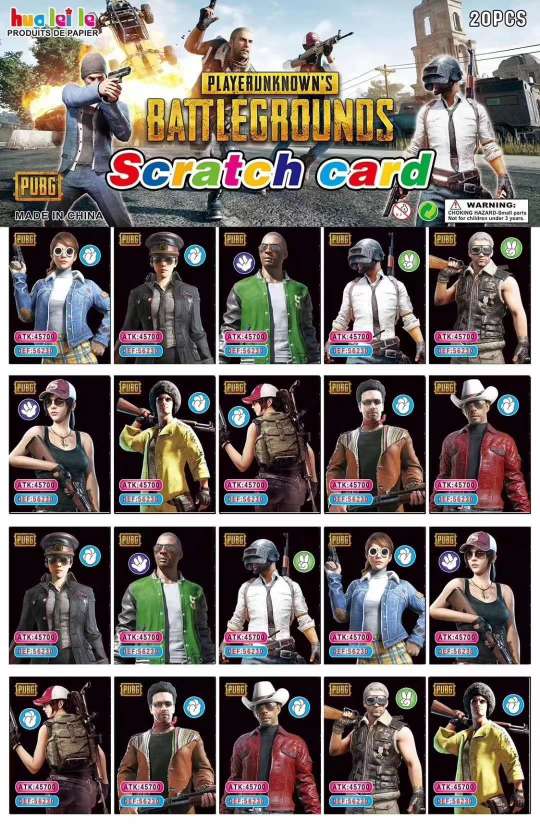 Eight scratch cards details Picture
